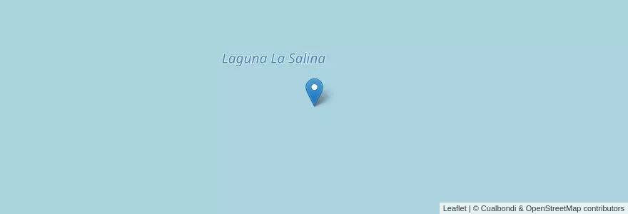 Mapa de ubicacion de Laguna La Salina en Arjantin, Río Negro, Departamento Adolfo Alsina.