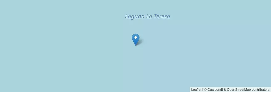 Mapa de ubicacion de Laguna La Teresa en Argentina, Córdova, Departamento Presidente Roque Sáenz Peña, Pedanía La Paz.