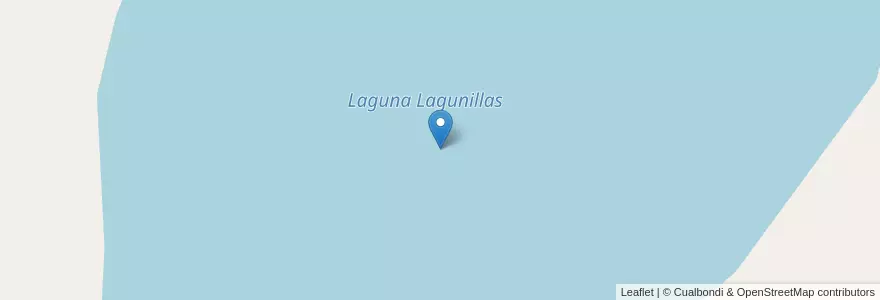 Mapa de ubicacion de Laguna Lagunillas en アルゼンチン, フフイ州, Departamento Rinconada, Municipio De Rinconada.