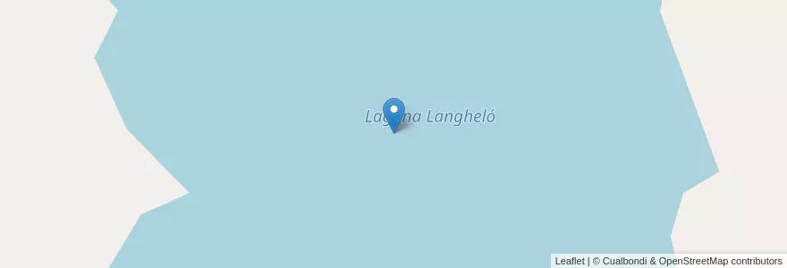 Mapa de ubicacion de Laguna Langheló en Argentinië, Buenos Aires, Partido De General Villegas.