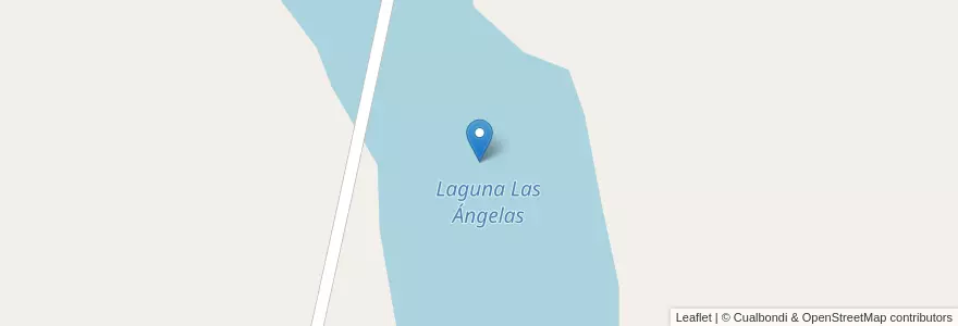 Mapa de ubicacion de Laguna Las Ángelas en Argentine, Santa Fe, Departamento General López, Municipio De Rufino.