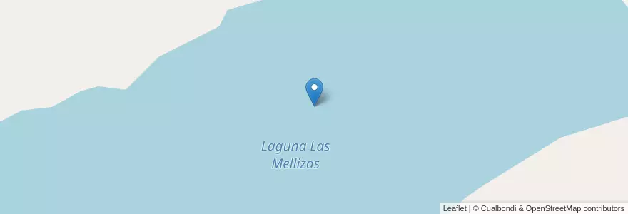 Mapa de ubicacion de Laguna Las Mellizas en Argentinië, Chili, Chubut, Departamento Río Senguer.