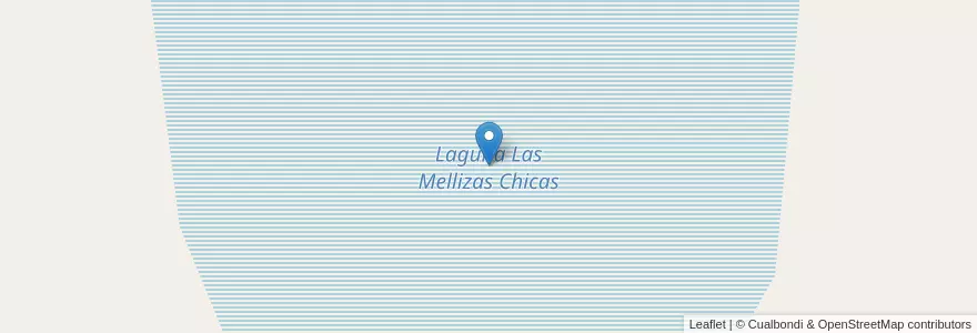 Mapa de ubicacion de Laguna Las Mellizas Chicas en Arjantin, Şili, Río Negro, Departamento Pilcaniyeu.