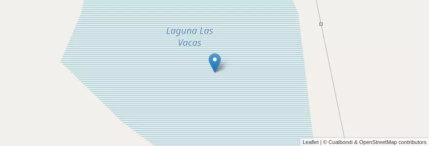 Mapa de ubicacion de Laguna Las Vacas en 아르헨티나, 리오네그로주, Departamento San Antonio, San Antonio Oeste.