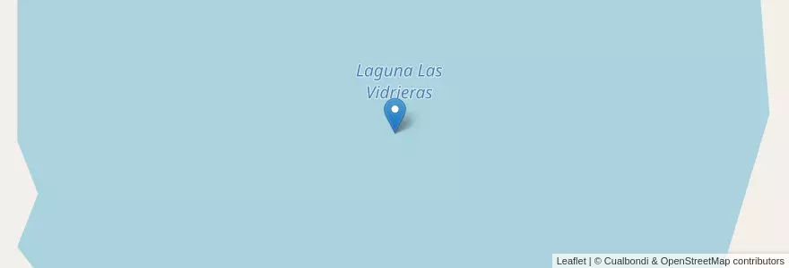 Mapa de ubicacion de Laguna Las Vidrieras en Аргентина, Буэнос-Айрес, Partido De Villarino.