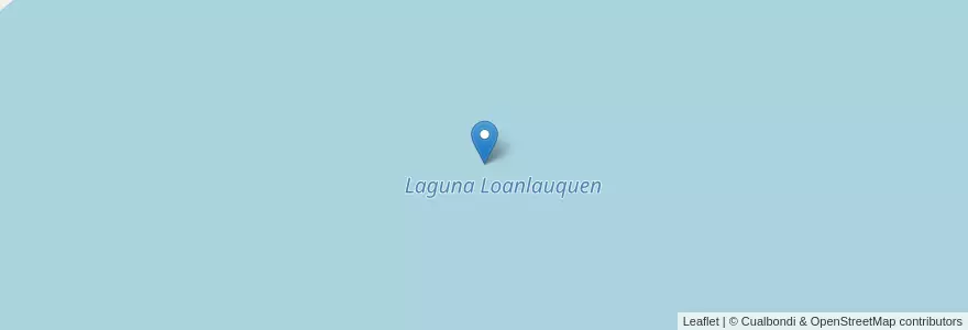 Mapa de ubicacion de Laguna Loanlauquen en アルゼンチン, ブエノスアイレス州, Partido De Puan.