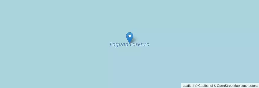 Mapa de ubicacion de Laguna Lorenzo en Argentinië, Chili, Santa Cruz, Corpen Aike.