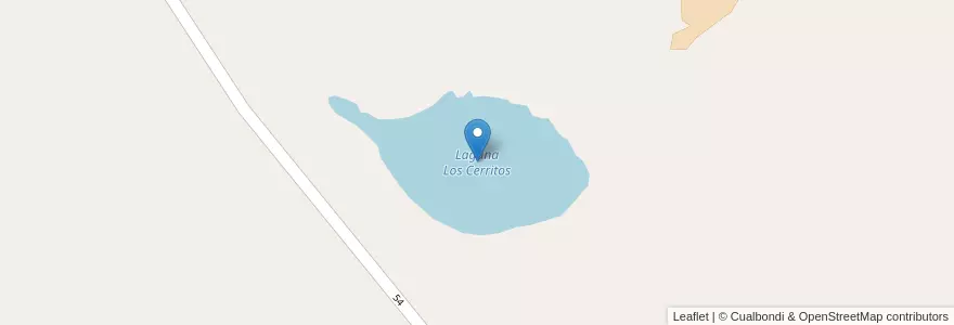 Mapa de ubicacion de Laguna Los Cerritos en الأرجنتين, تشيلي, نيوكوين, Departamento Chos Malal, Comisión De Fomento De Coyuco-Cochico.