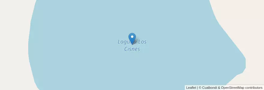 Mapa de ubicacion de Laguna Los Cisnes en Argentinië, San Luis, General Pedernera.