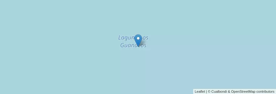 Mapa de ubicacion de Laguna Los Guanacos en Arjantin, La Pampa, Municipio De Jacinto Aráuz, Departamento Hucal.
