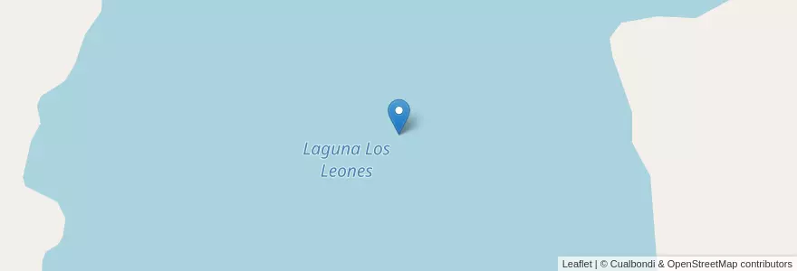 Mapa de ubicacion de Laguna Los Leones en 阿根廷, San Luis, General Pedernera.