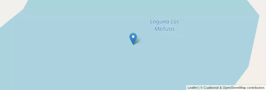 Mapa de ubicacion de Laguna Los Mellizos en Arjantin, Córdoba, Departamento Unión, Pedanía Ascasubi, Municipio De Laborde.