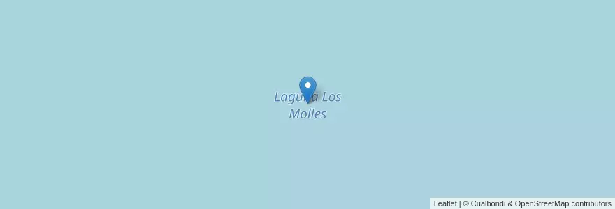 Mapa de ubicacion de Laguna Los Molles en アルゼンチン, ブエノスアイレス州, Partido De Castelli.
