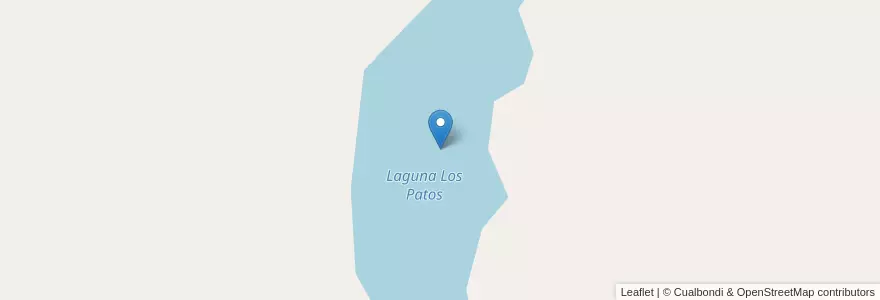 Mapa de ubicacion de Laguna Los Patos en アルゼンチン, チリ, ネウケン州, Departamento Picún Leufú.