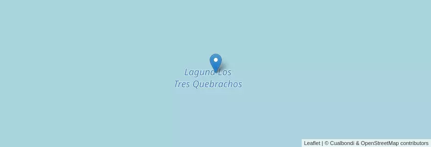 Mapa de ubicacion de Laguna Los Tres Quebrachos en Argentinien, Provinz Córdoba, Departamento Río Seco, Pedanía Candelaria Sur.