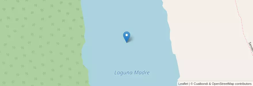 Mapa de ubicacion de Laguna Madre en Argentina, Chile, Santa Cruz, Lago Argentino.