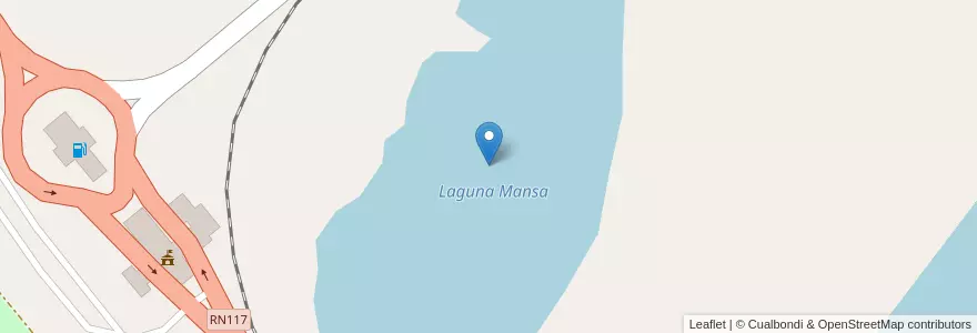 Mapa de ubicacion de Laguna Mansa en Argentina, Corrientes, Departamento Paso De Los Libres, Municipio De Paso De Los Libres.