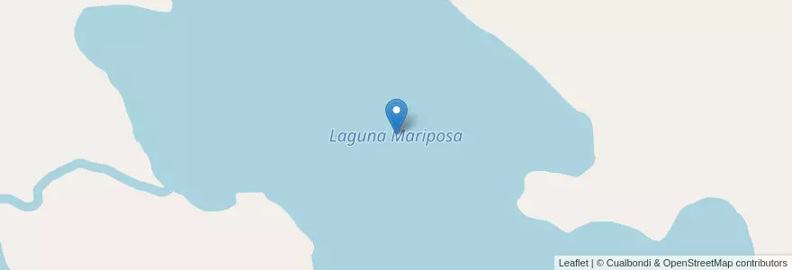 Mapa de ubicacion de Laguna Mariposa en Argentina, Departamento Ushuaia, Chile, Wilayah Tierra Del Fuego.