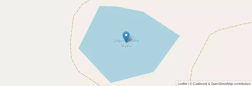 Mapa de ubicacion de Laguna Mata Niyeu en Argentinië, Río Negro, Departamento Nueve De Julio.