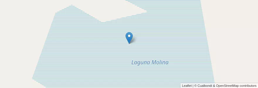 Mapa de ubicacion de Laguna Molina en アルゼンチン, チリ, リオネグロ州, Departamento Veinticinco De Mayo.