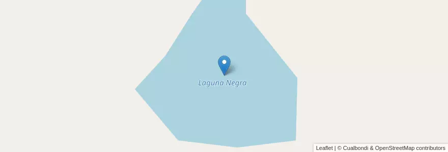 Mapa de ubicacion de Laguna Negra en Argentina, Chile, Neuquén, Departamento Catán Lil.