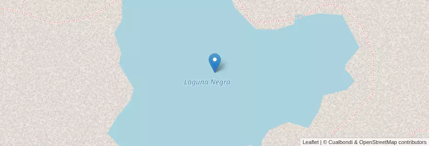 Mapa de ubicacion de Laguna Negra en Argentina, Chile, Wilayah Río Negro, Departamento Bariloche.