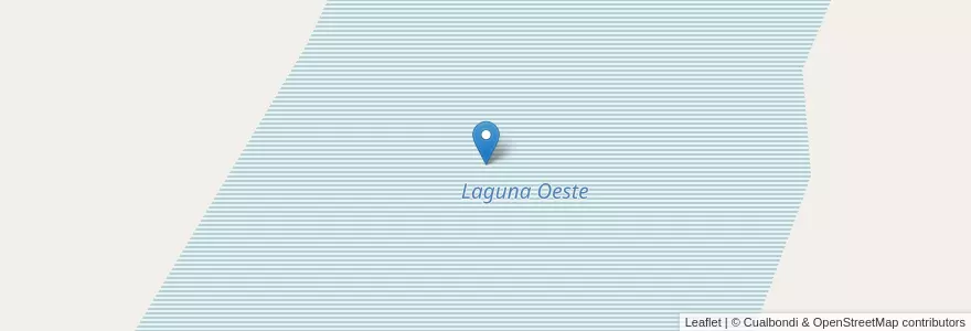 Mapa de ubicacion de Laguna Oeste en 阿根廷, La Pampa, Departamento Conhelo, Municipio De Winifreda.