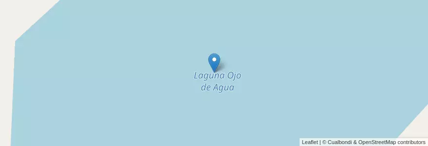 Mapa de ubicacion de Laguna Ojo de Agua en Argentinien, La Pampa, Municipio De Uriburu, Departamento Catriló.