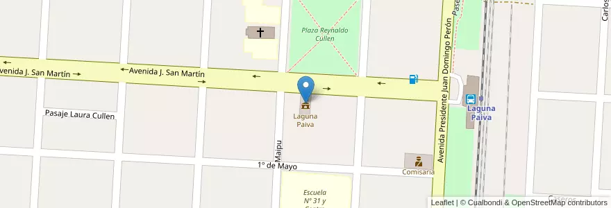 Mapa de ubicacion de Laguna Paiva en الأرجنتين, سانتا في, إدارة العاصمة, Municipio De Laguna Paiva.