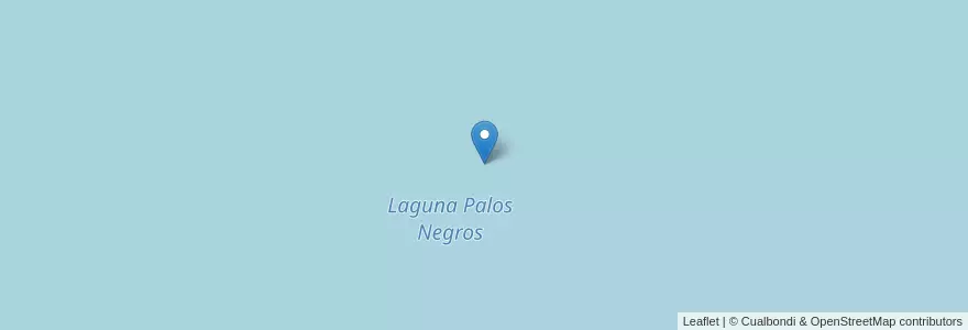 Mapa de ubicacion de Laguna Palos Negros en 아르헨티나, Santa Fe, Departamento San Cristóbal, Municipio De La Cabral.
