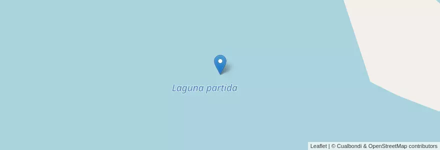 Mapa de ubicacion de Laguna partida en Argentinië, Buenos Aires, Partido De Leandro N. Alem.