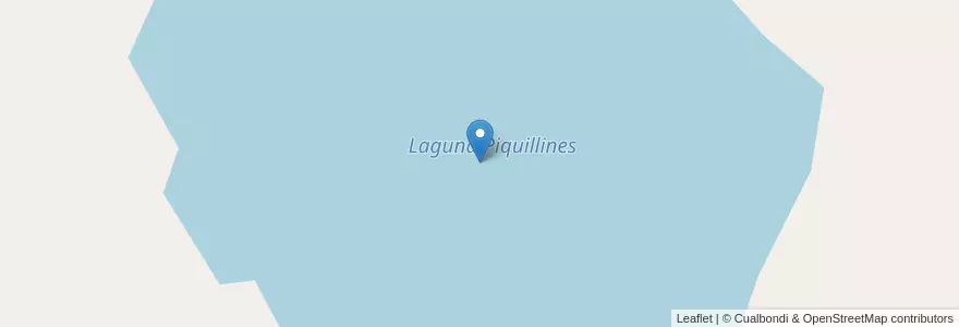 Mapa de ubicacion de Laguna Piquillines en الأرجنتين, بوينس آيرس, Partido De Saavedra.