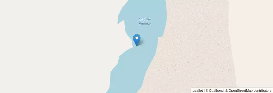 Mapa de ubicacion de Laguna Pollone en Argentinië, Chili, Santa Cruz, Lago Argentino.