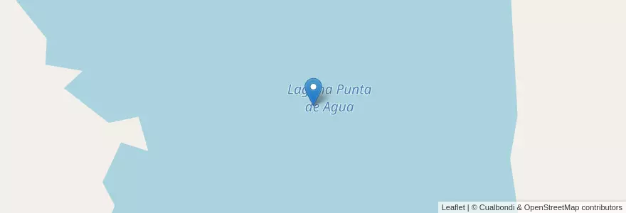 Mapa de ubicacion de Laguna Punta de Agua en Argentinië, Río Negro, Departamento Valcheta, Valcheta.