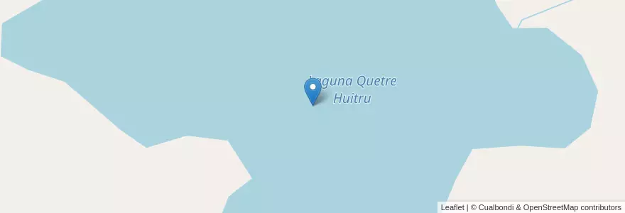 Mapa de ubicacion de Laguna Quetre Huitru en 아르헨티나, La Pampa, Municipio De General Acha, Departamento Utracán.