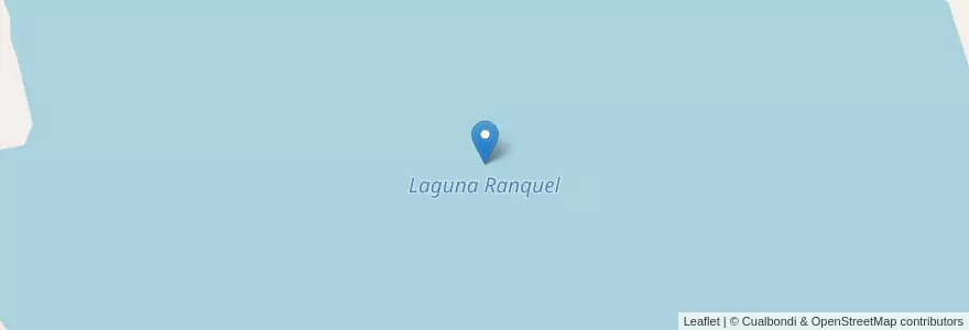 Mapa de ubicacion de Laguna Ranquel en アルゼンチン, サンルイス州, General Pedernera.