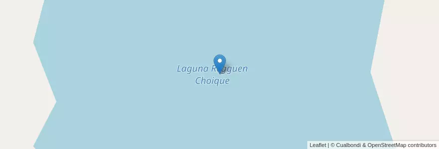 Mapa de ubicacion de Laguna Regguen Choique en Argentine, Province De Buenos Aires, Partido De Villarino.