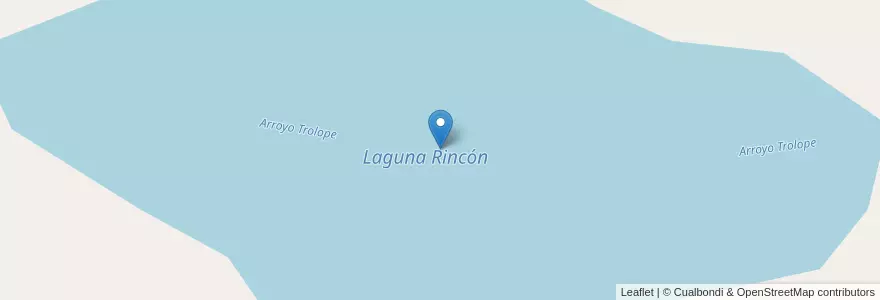 Mapa de ubicacion de Laguna Rincón en Argentine, Chili, Province De Neuquén, Departamento Ñorquín.