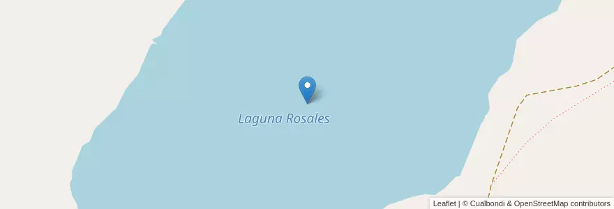 Mapa de ubicacion de Laguna Rosales en Argentina, Chile, Wilayah Neuquén, Departamento Lácar.