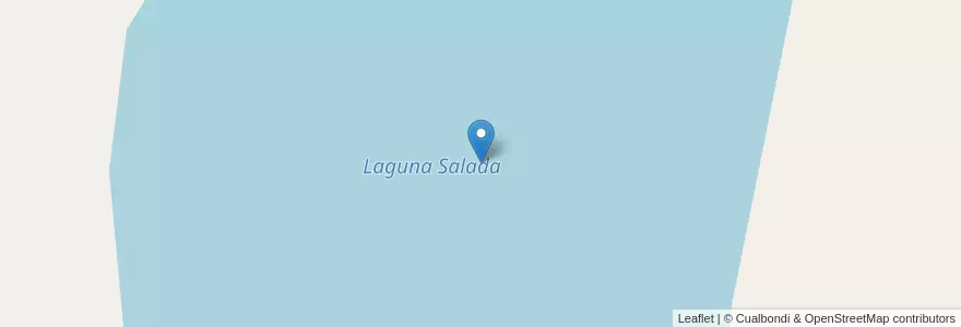 Mapa de ubicacion de Laguna Salada en アルゼンチン, サンタクルス州, チリ, Deseado, Bella Vista, Caleta Olivia.