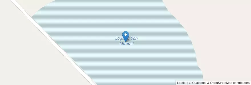 Mapa de ubicacion de Laguna San Manuel en Argentina, Buenos Aires, Partido De Guaminí.