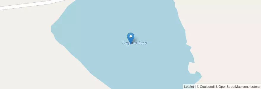 Mapa de ubicacion de Laguna Seca en アルゼンチン, チリ, サンタクルス州, Puerto San Julián, Magallanes, Puerto San Julián.