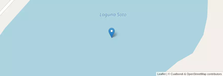 Mapa de ubicacion de Laguna Soto en アルゼンチン, コリエンテス州, Departamento Saladas, Saladas.