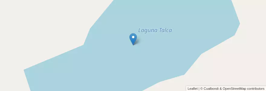 Mapa de ubicacion de Laguna Talca en الأرجنتين, San Luis, General Pedernera.