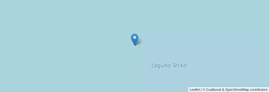 Mapa de ubicacion de Laguna Tecka en Argentinien, Chile, Chubut, Departamento Languiñeo.