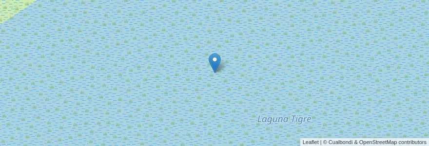 Mapa de ubicacion de Laguna Tigre en アルゼンチン, エントレ・リオス州, Departamento Victoria, Distrito Secciones.