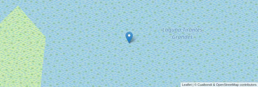 Mapa de ubicacion de Laguna Tirantes Grandes en アルゼンチン, エントレ・リオス州, Departamento Victoria, Distrito Secciones.