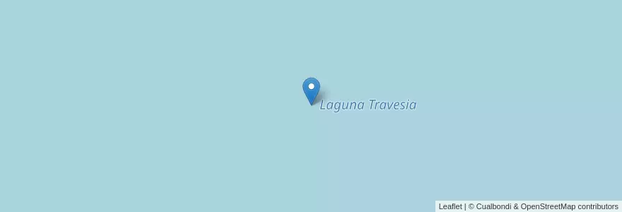 Mapa de ubicacion de Laguna Travesia en آرژانتین, منطقه ماژلان و جنوبگان شیلی, شیلی, استان سانتا کروس، آرژانتین, Güer Aike.