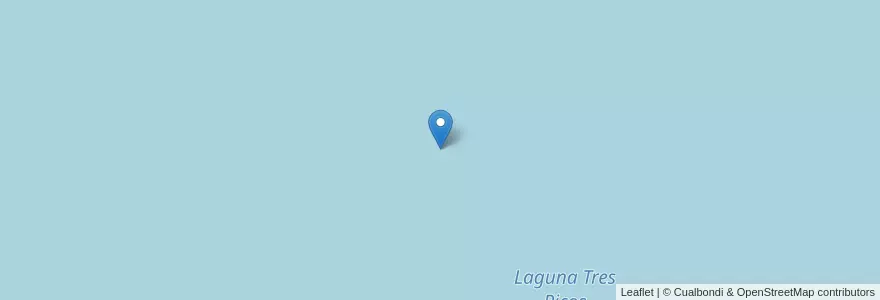 Mapa de ubicacion de Laguna Tres Picos en アルゼンチン, リオネグロ州, Departamento Valcheta.