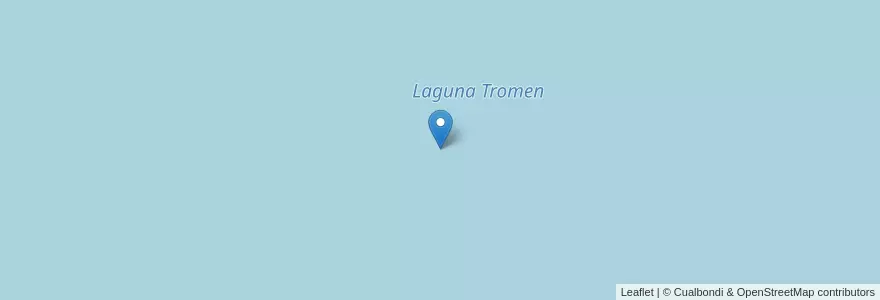 Mapa de ubicacion de Laguna Tromen en アルゼンチン, チリ, ネウケン州, Departamento Chos Malal.